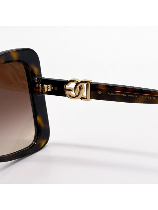 New Dolce&Gabbana DG6193U 502/13 Brown Women Oversized Sunglasses main image 4